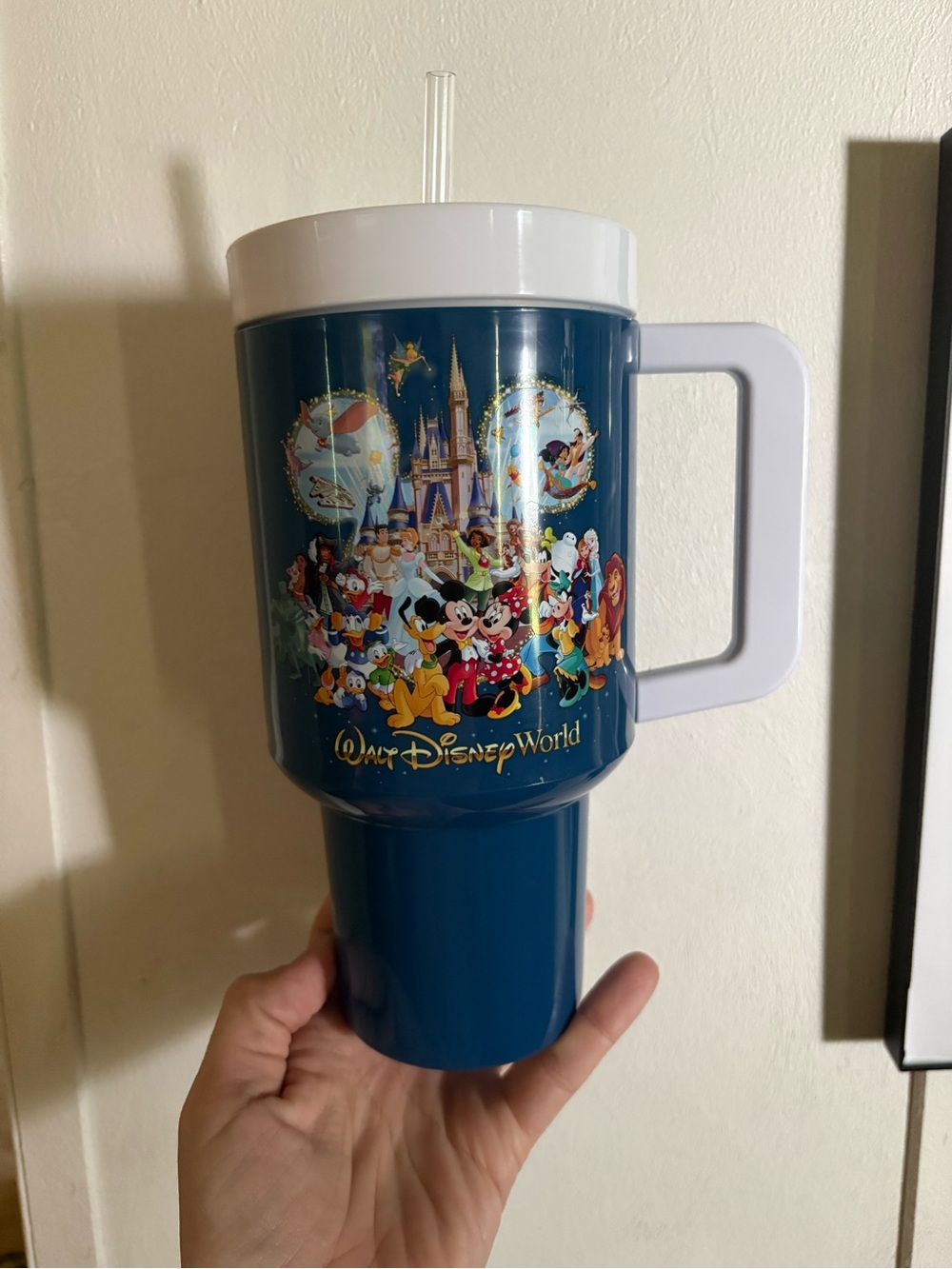Walt Disney World Storybook 33oz Travel Cup with Straw